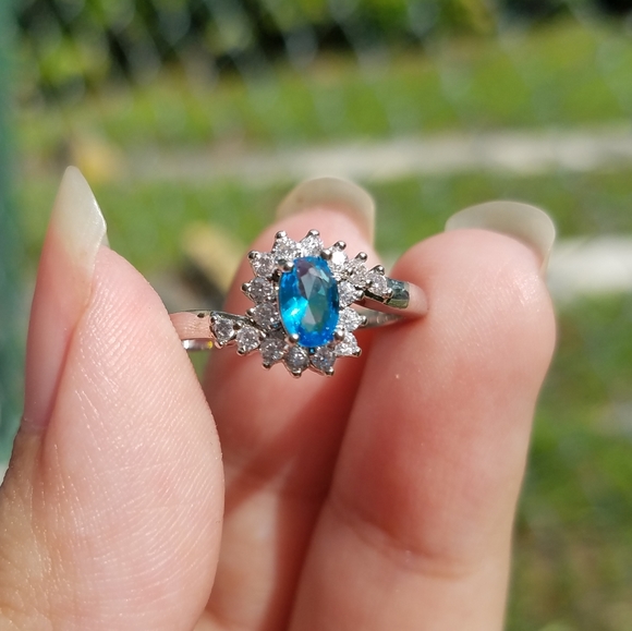 NEW! March (Aquamarine) Birthstone Silver … - Picture 10 of 10